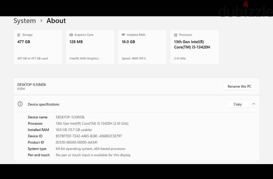 Lenovo Ideapad Slim 3 15IRH8 6