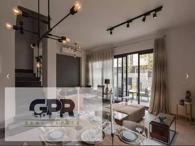 townhouse for sale with installment plan located in the compound's prime phase and landscape views