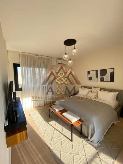 Ready-to-move 158 sqm apartment for sale behind the American University in Cairo (AUC), located in a vibrant, fully lived-in compound.