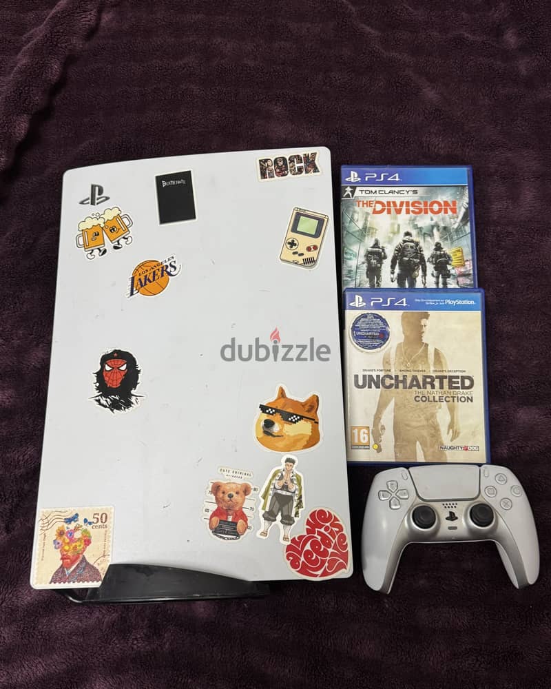 PS5 Fat Disc Edition + 2 Games + Customized Controller 1