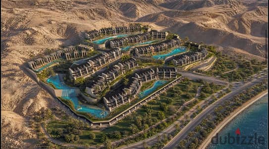  امتلك شاليه Sea View بخصم 10% وتقسيط على 10 سنين! لاديرا السخنة من URD، تشطيب كامل وتكييفات، بمقدم 10% بس! احجز أولويتك دلوقتي! 