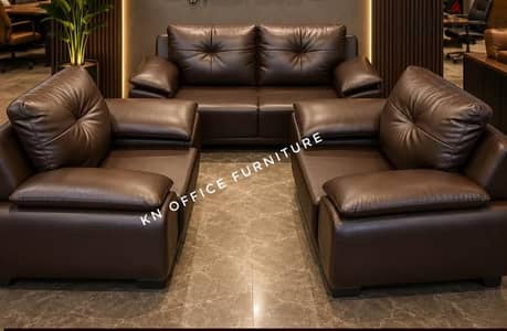 طقم انتريه جلد مستورد من شركة KN office furniture