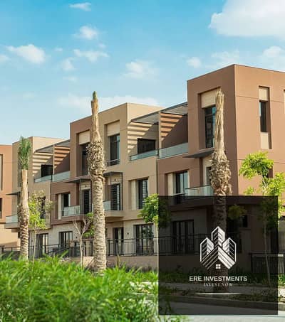 Fully finished Corner Town House for rent at prime location and ready to move in District 5 Compound New Cairo