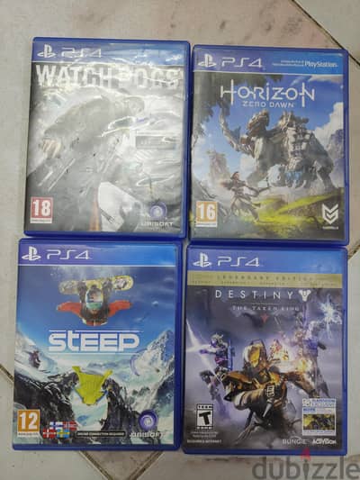 اسطوانات بلاستيشن 4 للبيع cd ps4
