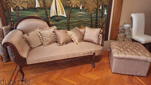 1-Classic Chaise Longue 2-tufted ottoman
