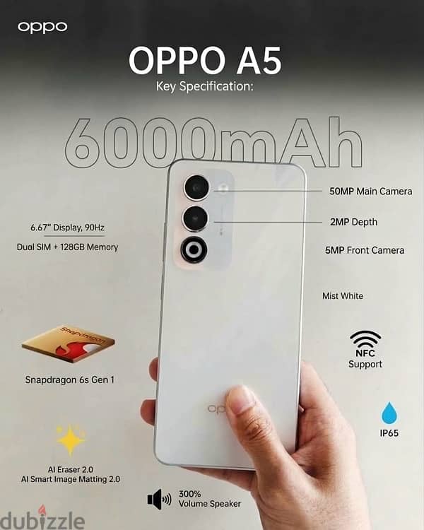 Oppo A5 slightly used, perfect condition 1