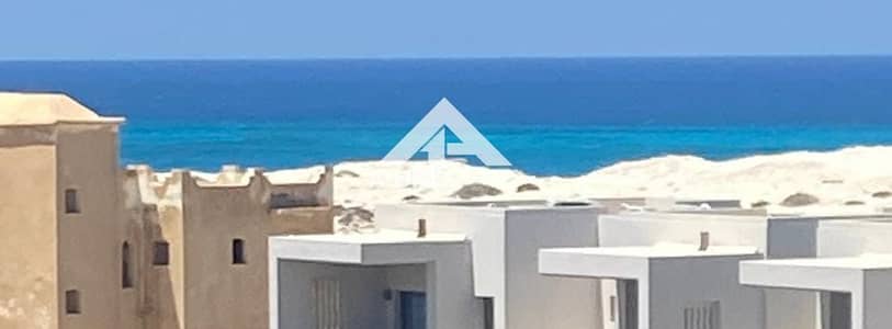 Duet villa for sale Features a sea view and a swimming pool offered at a price below market value Marassi North Coast Sidi Abdel Rahman near Alamein