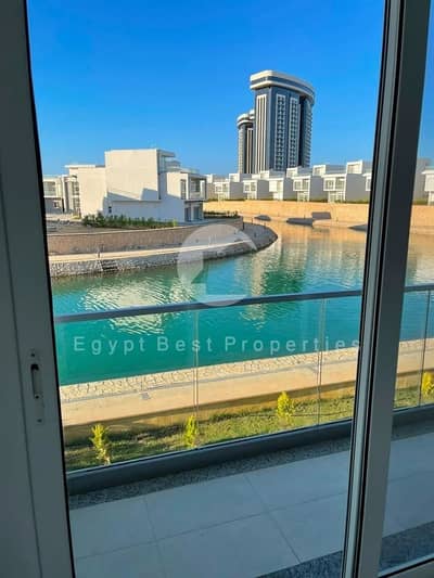 سعر مميز شاليه للبيع صف اول علي البحر متشطب بالكامل استلام قريب في مزارين العلمين الجديده الساحل الشمالي  mazarine New Al Alamein north coast