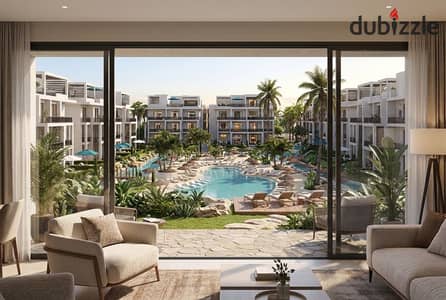 Two-bedroom apartment with private garden for sale | One7 Residence Hurghada | One minute from the beach