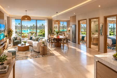 Own a Ground Floor unit that gives you the villa feeling, with a private garden and swimming pool, inside ONE 7 Residence in Hurghada 