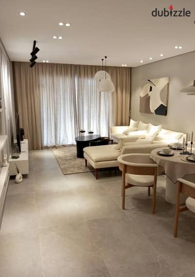 177m + 60m garden apartment in Village West Dorra fully finished with ACs Sheikh Zayed