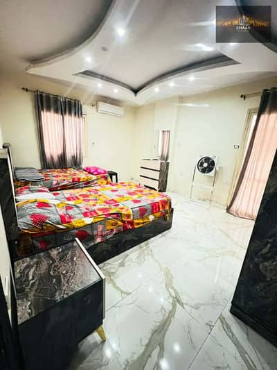 Suggested ad title: Super Lux Furnished Apartment for Rent | 120m in Saqr Quraish Buildings - Sheraton Airport for only 25 thousand