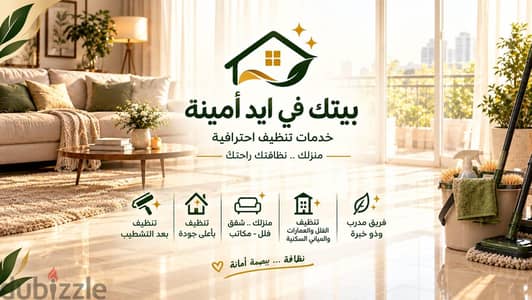 شركة بيتك في إيد أمينة لخدمات تنظيف المنازل والشقق
