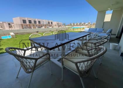 Ground Chalet Ready to Move in Playa Ghazala Direct on Lagoon with Prime Location north oriented