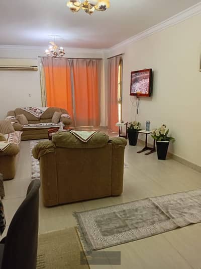 Furnished apartment for rent in Compound Janna Zayed 2, Sheikh Zayed, 140 meters, second floor, 3 rooms, 3 bathrooms