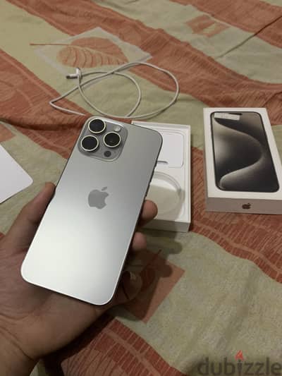 Iphone 15pro max256g 2sim battery 88% ||ايفون15برو ماكس شرحتين ٢٥٦جيجا