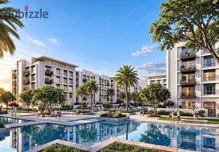 شقة نصف تشطيب بفيو جميل فى ووتر واى ويست بجانب فيلدج ويست وكايرو جيت إعمار Waterway West