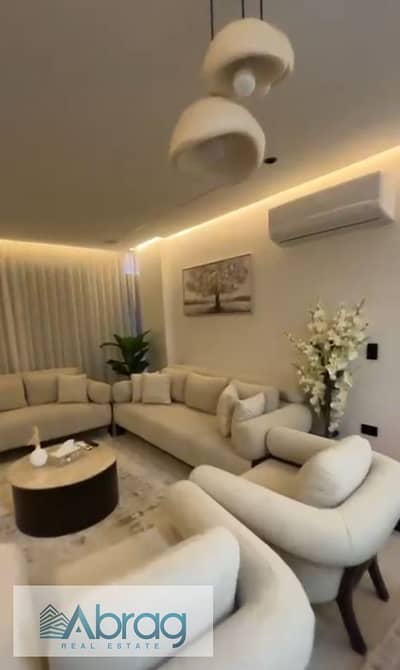 Apartment for sale, 145 sqm, fully finished, located in the Sun Capital compound, October Gardens.