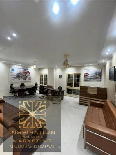 Fully Furnished & Equipped 145m Commercial Office with Private Garden for Rent in North Lotus