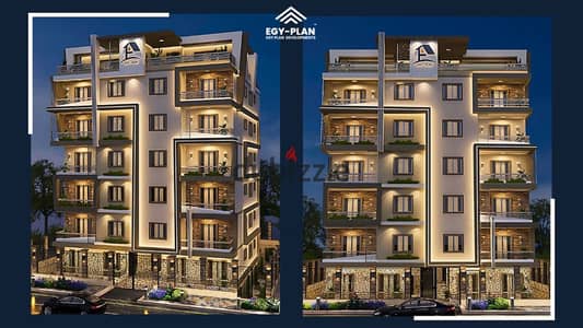 Book your apartment in Beit Al-Watan, Phase 8, Sheikh Zayed, first right from Hyper 1, behind Royal City Compound and in front of Dora Compound, in installments over 5 years at the lowest price directly from the developer.