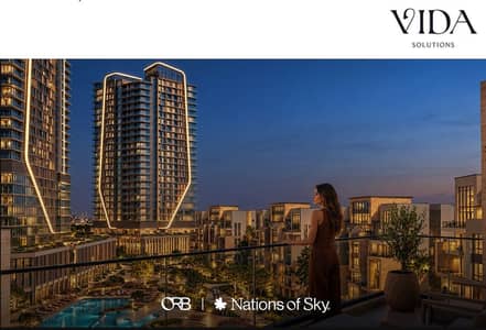 فرصة اللونش الجديد في ORB من تطوير NATIONS OF SKY في 6 اكتوبر محور جمال عبد الناصر مباشرة | بنتهاوس 105 متر بتراس 50 متر