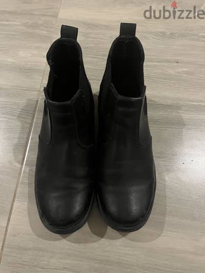 Black Short Horse Riding Boots, Size 38