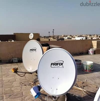 كهربائي شاطر يوصل طبق الدش
