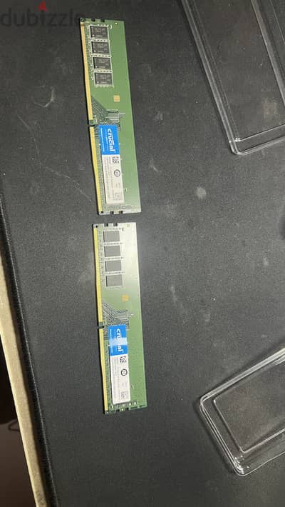 2 crucial 8GB ddr4  sticks of ram