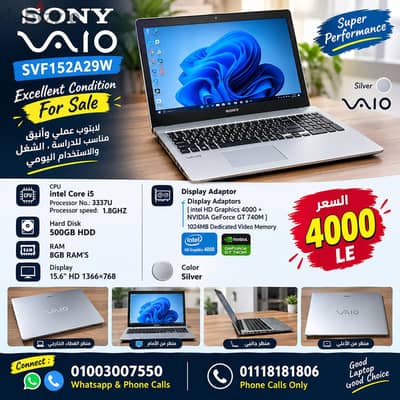 SONY VAIO SVF152A29W Best Condition For Sale