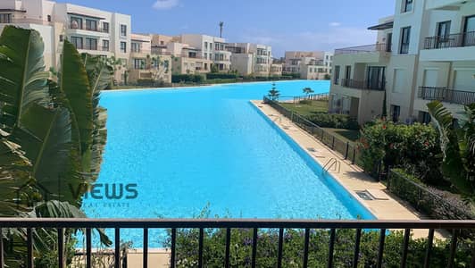 First row on lagoon view chalet 140M fully furnished prime location Marassi