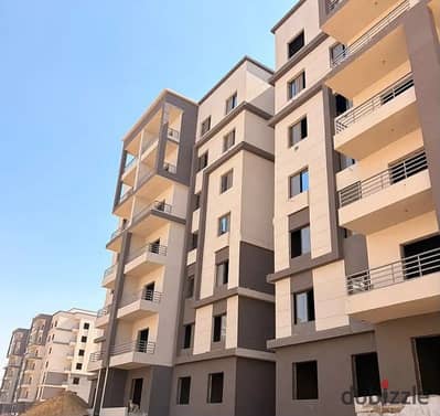 Two-bedroom apartment with a garden for sale in the Mayan compound, El Shorouk—fully finished and ready for immediate handover. Located opposite Madin