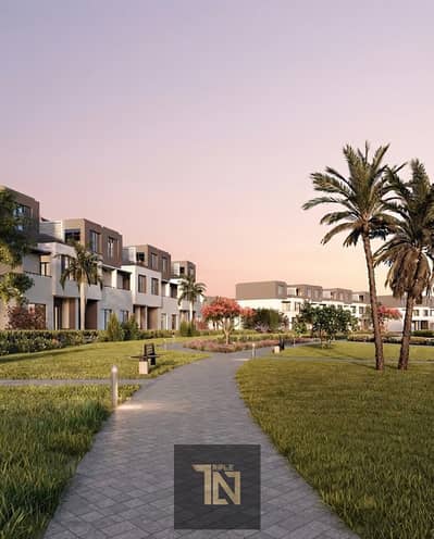 Apartment for sale—featuring a 5% down payment and an 10-year installment plan—located in the "burouj" compound