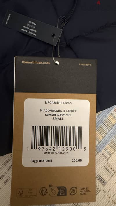 Navy blue north face Jacket