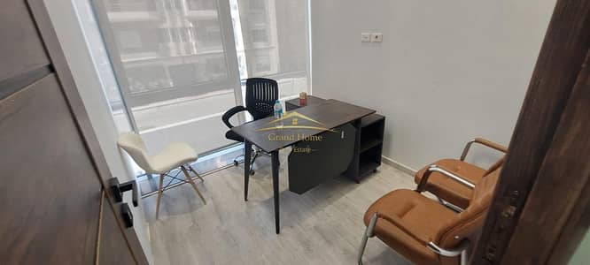 Admin office for rent 58m fully finished and divided into 2 rooms in Leven Square Mall at 5th Settlement at North Investor area at an attractive price