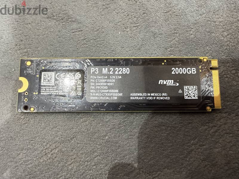 SSD M. 2 NVMe 2TB 2