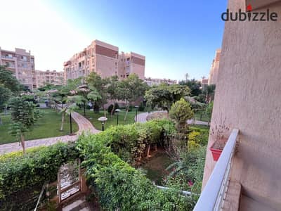 Furnished apartment for rent in Madinaty 96m first upper floor garden view B7