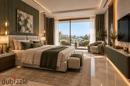 3-Bedroom Apartment with Waterfall & Artificial River View