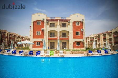 Studio apartment for sale in Ain Sokhna, La Sirena Mini Egypt, with a swimming pool view. Delivery in just 8 months.