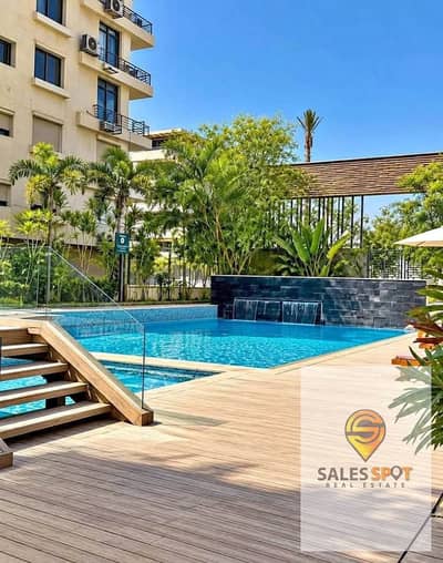 53% discount – Studio for sale on the second floor, located opposite Cairo Airport in the Taj City compound.