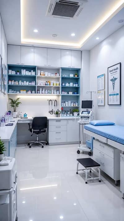 عياده طبيه متشطبه بالكامل في التجمع الخامس يقع مباشرة على شارع التسعين الجنوبي