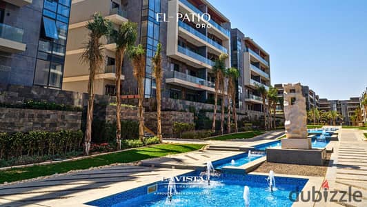 For sale: 2-bedroom apartment with a prime water view, Ready To Move, located in El Patio Oro, Fifth Settlement, New Cairo.