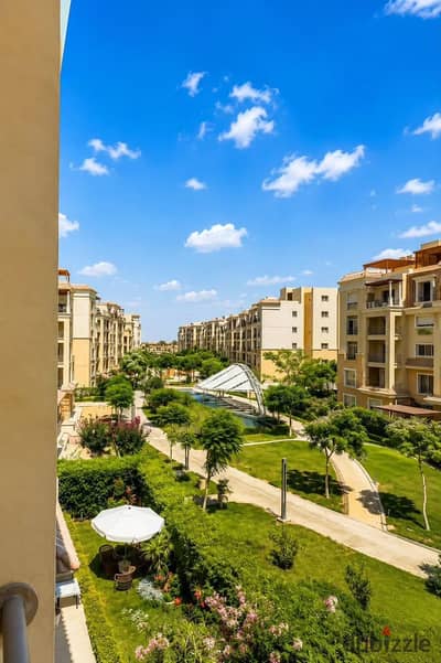 شقه للبيع 3غرف في ( سراي sarai) فيو خيالي علي لاند سكيب بالتقسيط علي اطول فتلرة سداد