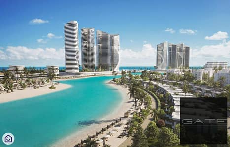 استلم حالا شاليه كورنر للبيع بفيو مميز في بالم هيلز العلمين الجديدة فيو حمام سباحه دايركت -بسعر لقطه
