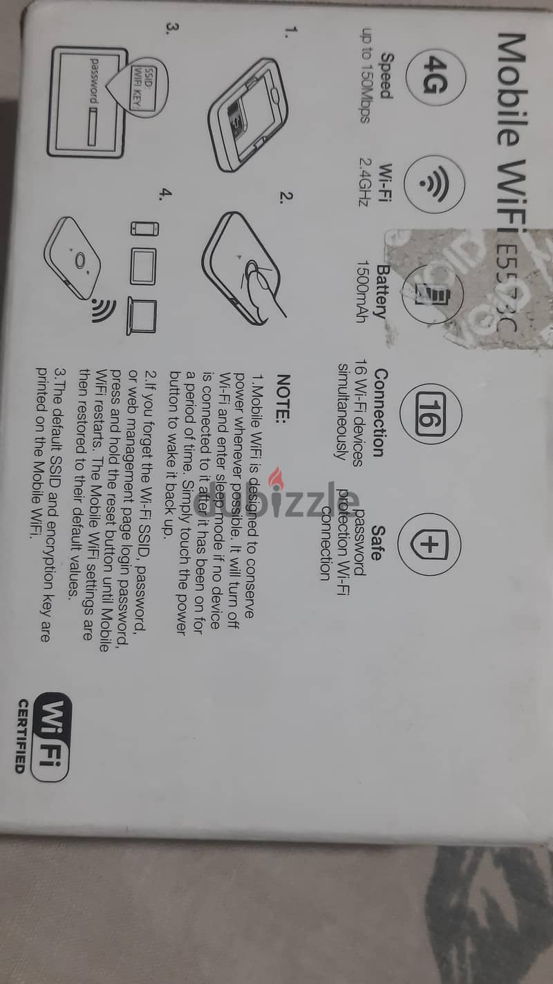 HUAWEI MOBILE WIFI MODEL E5573CS 3