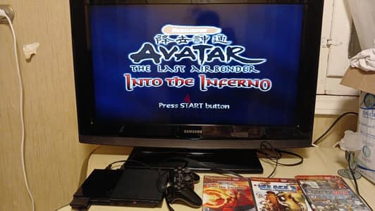PS2 slim شغال 100% كامل بالدراع والالعاب الاسكندرية