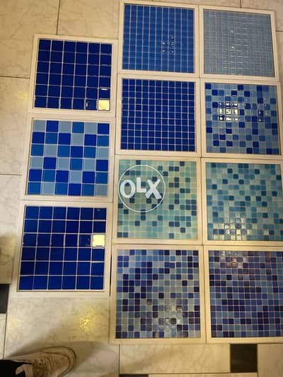 Crystal mosaic for the pool بلاط موزاييك حمام السباحه