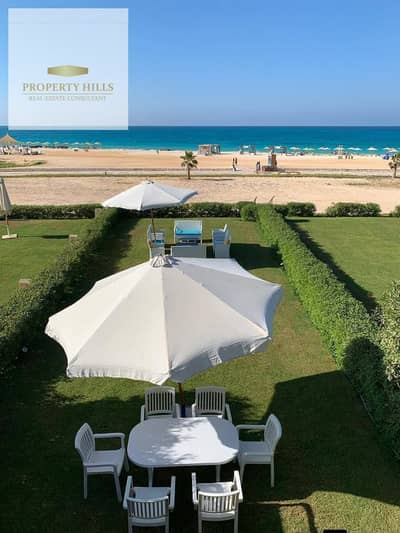 Ready-to-move twin house in Il Monte Galala, Ain Sokhna with direct sea view.  37%  cash discount and a strong opportunity for living and investment .
