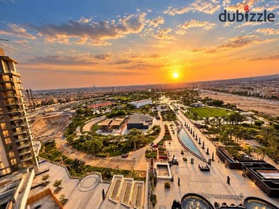 For Rent | ZED Towers – Sheikh Zayed    13th floor with breathtaking panoramic views of ZED Park.   Ultra-luxurious hotel-style furnishing – fi