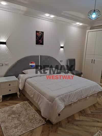 For rent, a ground floor apartment in Garden City - Zayed Dunes - hotel furnished
