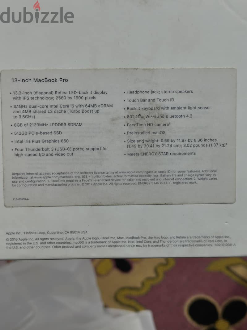 MacBook Pro 2017 5